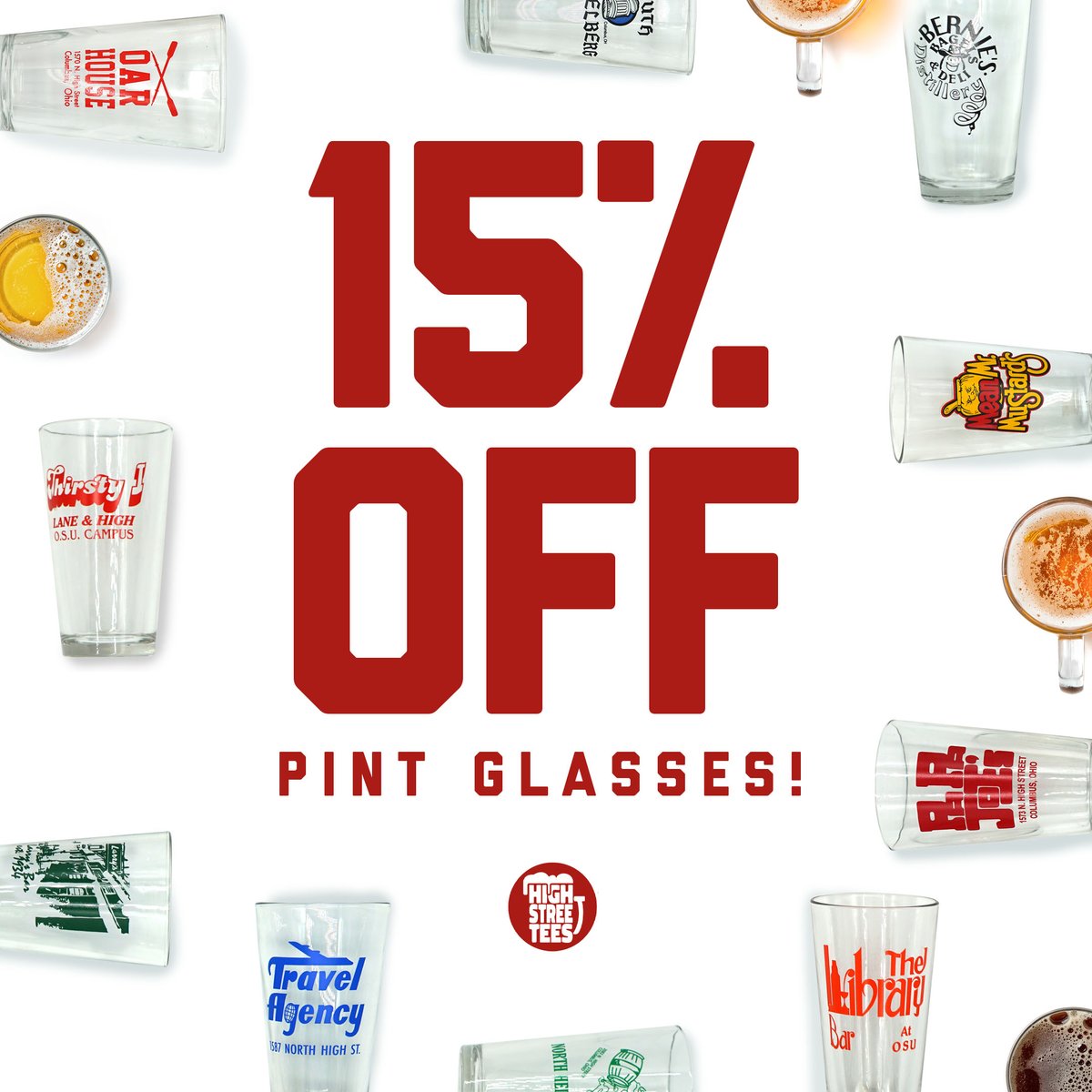 Nothing goes better with football than a brew and what better way to drink it than from a defunct OSU bar pint? Use promo code SUPER BOWL to automatically apply the discount to your cart. Only two more days left, don't miss out!

Promo code valid through 2/13/23 11:59pm EST