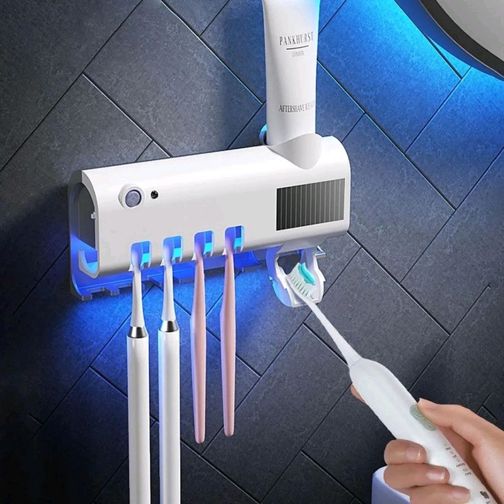 Wallacesilvac1's tweet photo. Dê uma olhada em Aplicador Pasta de Dente Dispenser Porta Escovas Com Esterilizador UV Automático por R$10,85 - R$45,95. Compre na Shopee agora! https://t.co/bfRa2M0jOI https://t.co/NkbITlAgJO