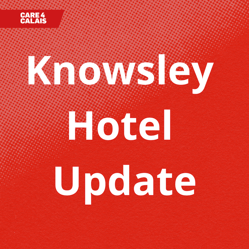 Care4Calais's tweet photo. Yesterday we went back to the hotel in Knowsley  to visit the asylum seekers to see if they were okay.  The most common things we heard were “We just want to be safe” “we haven’t done anything wrong” and “Please, can you help us move?”Full report:
https://t.co/T0BPCAxsY8 https://t.co/mEbxBzhaq4