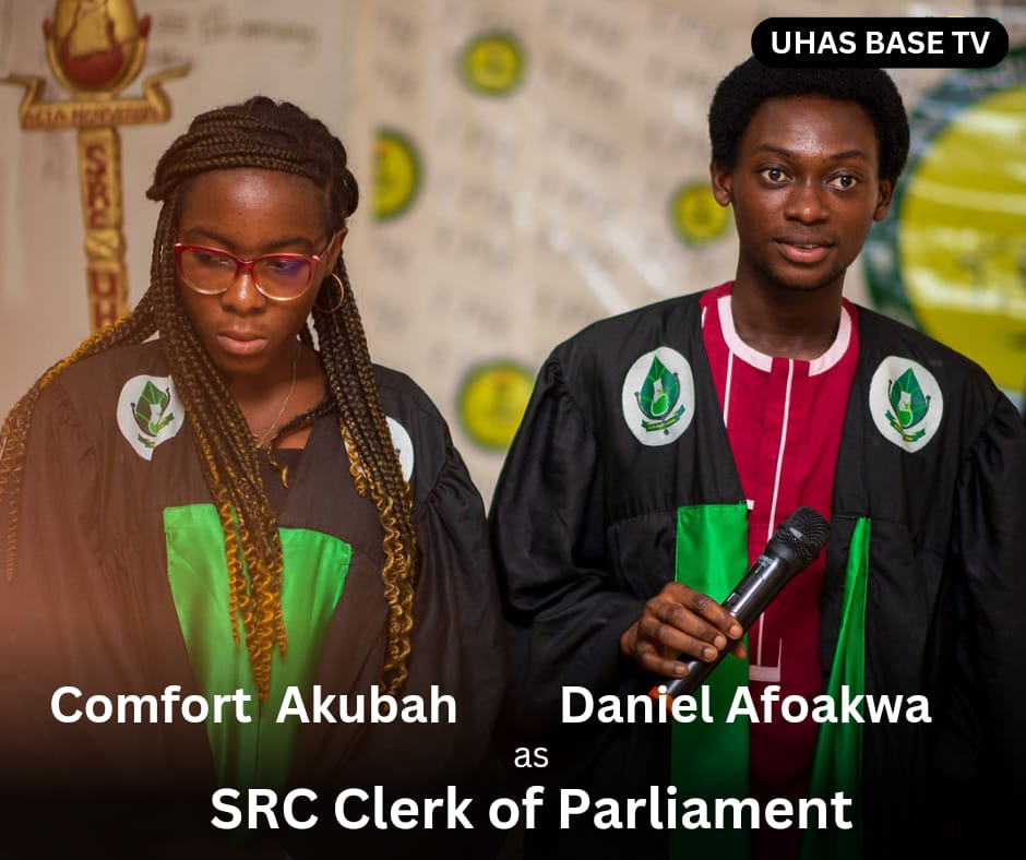uhasbasetv's tweet photo. Congratulations to all members of the 6th Parliament House of the UHAS SRC.
Serve well!!! https://t.co/bwmQ9nVLIS