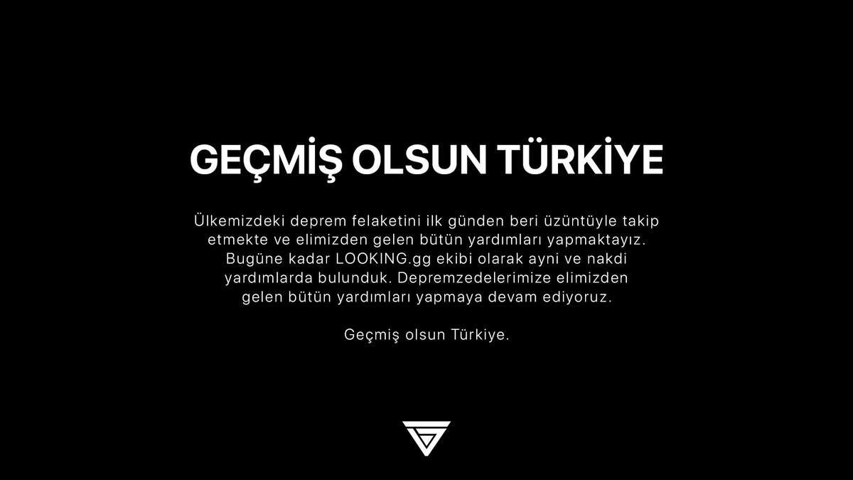 LOOKINGdotgg's tweet photo. #GeçmişOlsunTürkiye https://t.co/e1brAdTjAX