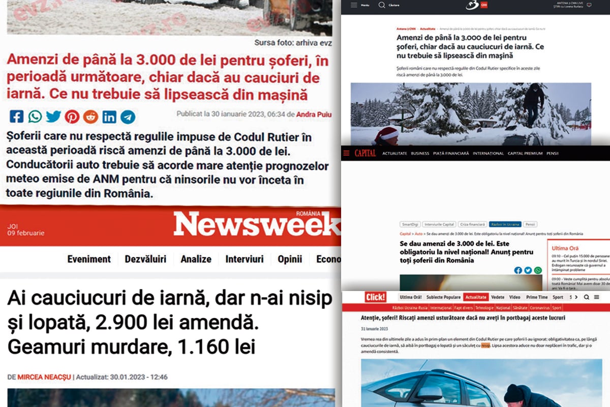 libertatea's tweet photo. Șoferii nu primesc amendă dacă nu au în portbagaj lopată și saci cu nisip. Pe urmele unui fake-news care a transformat o recomandare într-o lege
#ştiri #știriromânia #codulrutier #politiarutiera #stiriauto https://t.co/tkTfzsxzBl https://t.co/QzuvPlZl8l