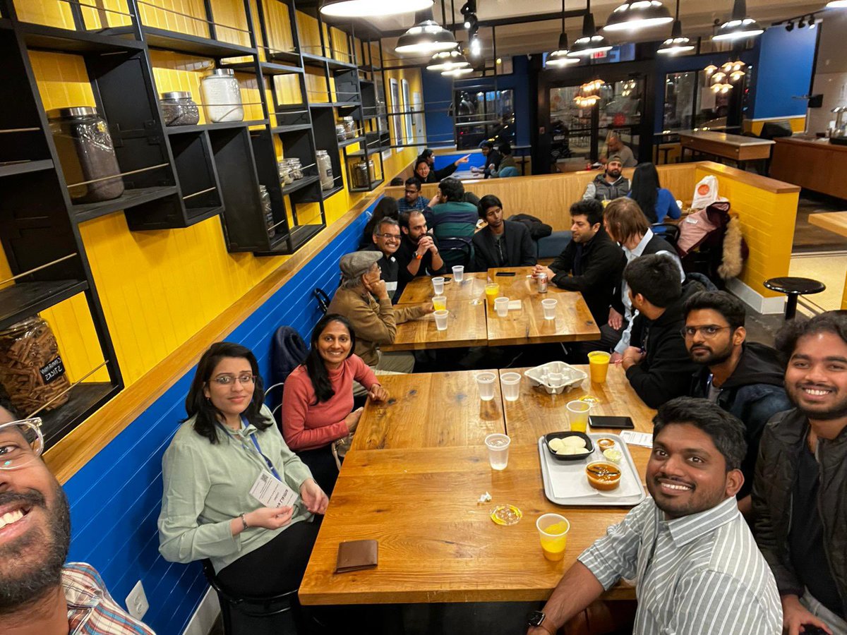 manasgaur90's tweet photo. Glad to be back in person at @RealAAAI . Amazing talks and after conference gatherings. Nothing matches the in person reflective talks after conference. It really puts you in place and plan ahead!! Amazing meeting with #AIISC colleagues, my advisor (@amit_p) and curious @biplav_s https://t.co/F1z10jLF8a