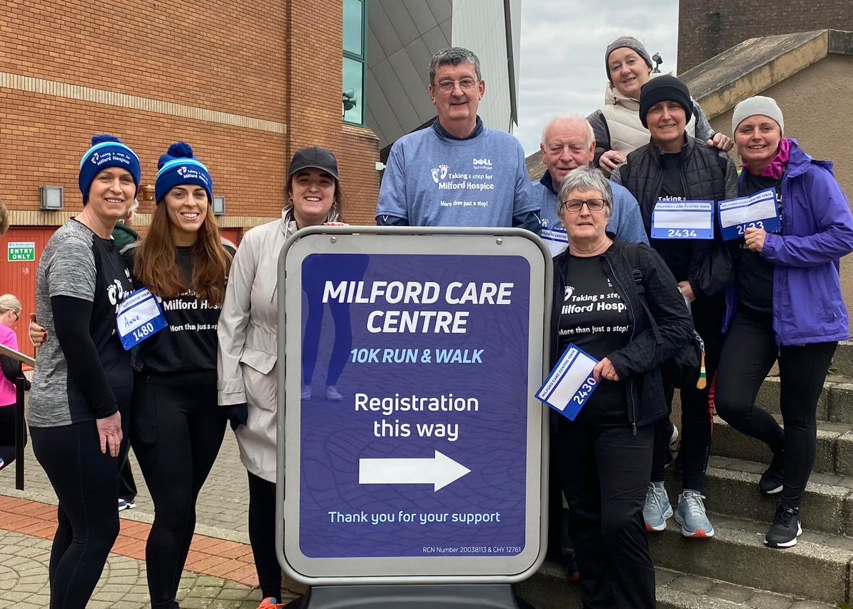 Taking a step this morning to support Milford Hospice and remember Mary Cregan.