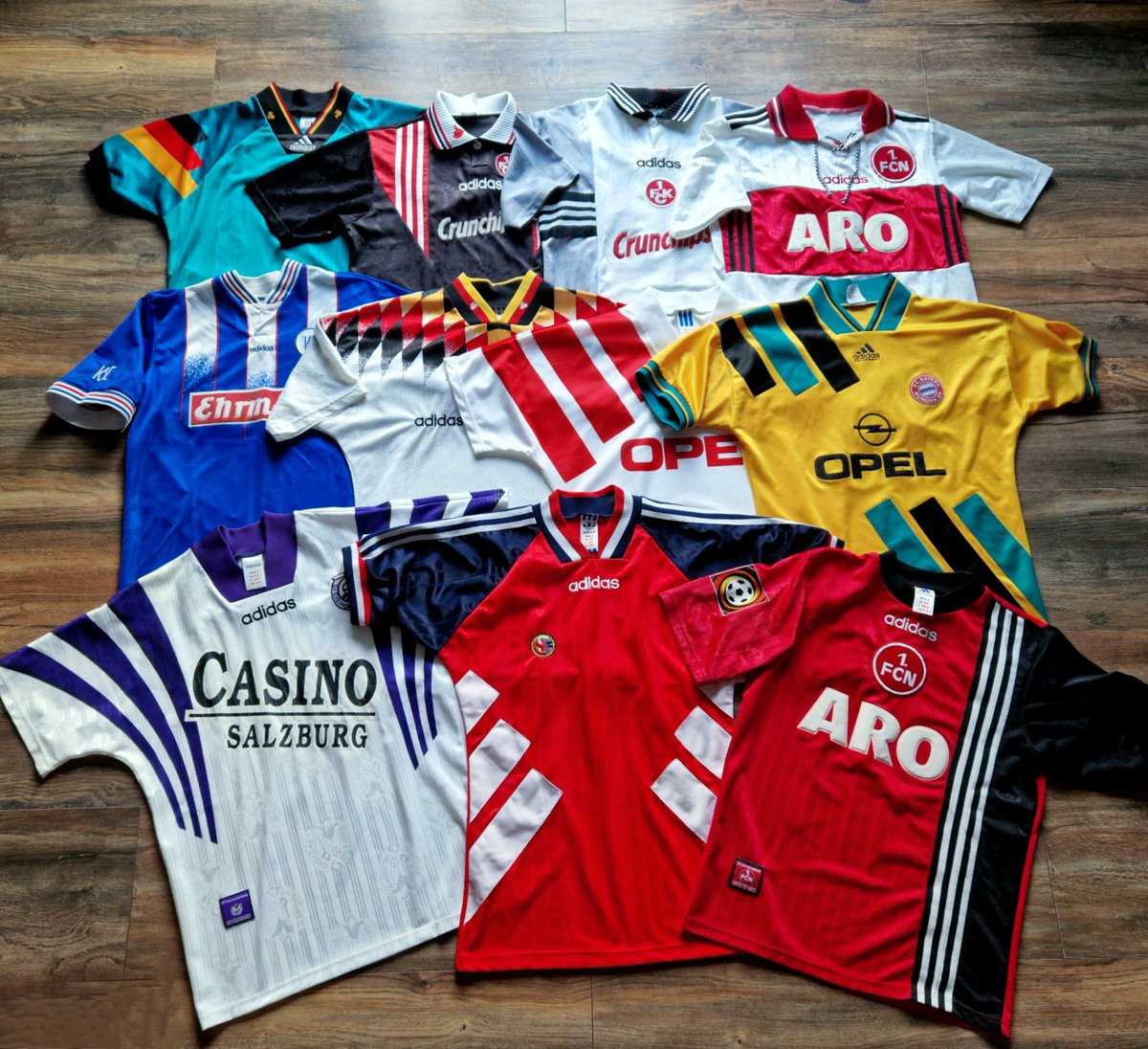 FootieShirtz's tweet photo. 👕 TEMPLATES 👕

Love 'em or hate 'em, what's undeniable is adidas did them best. 

Here's a few favourites from my collection. 

What adidas templates do you have in your collection? 

#adidas #adidasequipment #adidaseqt #90sfootball https://t.co/nLT4xPeVLC