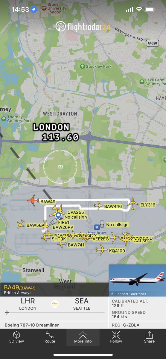 TRAINSFLYWINE's tweet photo. Loving the coverage as usual @BigJetTVLIVE from @HeathrowAirport this afternoon.
Hope to get back on the @British_Airways #BA49 one day soon.
Last BA plane I flew on, G-TTNA….. ✈️✈️ https://t.co/OfRvBLdb5X