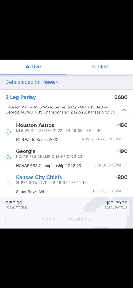 LeviInIowa's tweet photo. TODAY IS THE DAY

#SuperBowlLVII

🚨$100 FREE BET GIVEAWAY🚨

I repeat 🗣

🚨$100 FREE BET GIVEAWAY🚨

If I can finish this parlay I’ll randomly pick 1 person for a $100 free bet

MUST
💥Be following
💥Like
💥Retweet

LETS GO #CHIEFS
#CHIEFSKINGDOM

#sportsbettingtwitter #fanduel https://t.co/dBiJ2BpJ2P