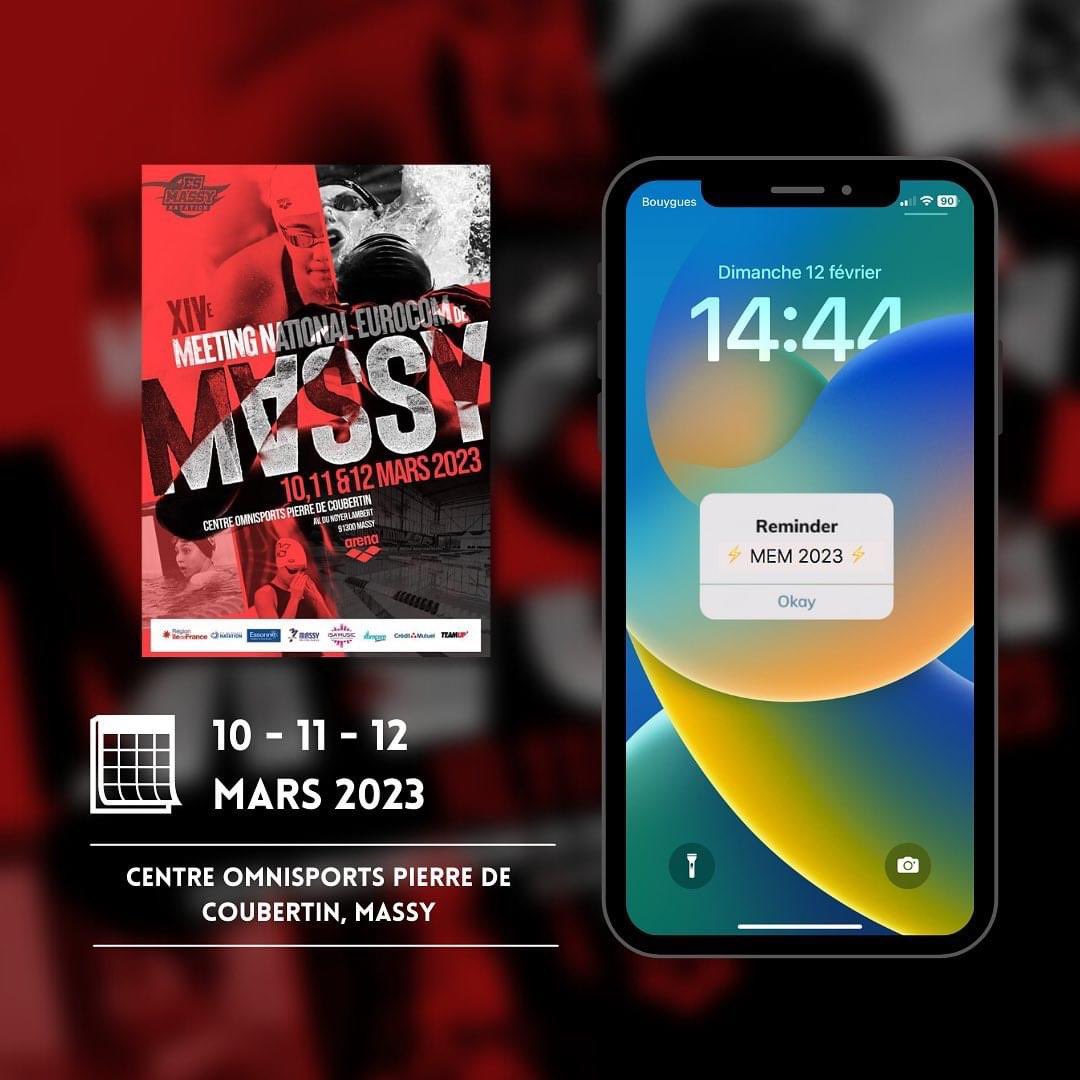 ⚡️MEM 2023 ⚡️

Dans moins d’un mois, nous vous attendons nombreux et nombreuses pour notre 14ème Meeting National Eurocom de Massy ! Restez connectés…⚪️🔵

#MEM2023