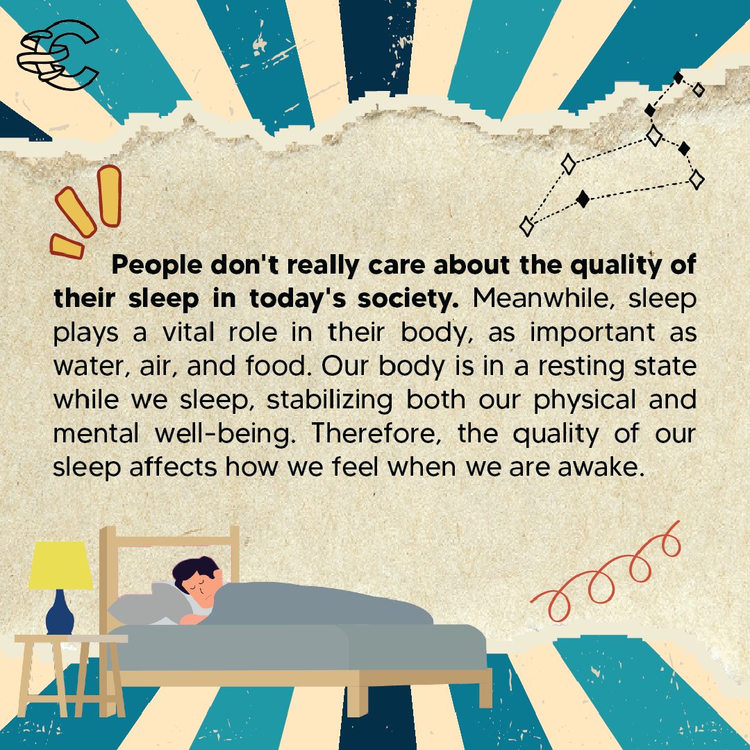 cfiaugm's tweet photo. [NTC: The Sleepless Generation]

People frequently disregard the vital role that sleep plays in keeping our bodies healthy in favor of completing tasks or engaging in pointless activities. To learn more about The Sleepless Generation, swipe left on the slide! https://t.co/BTvY7kgmwh