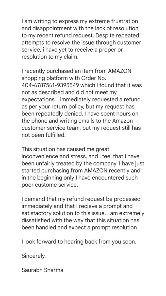 Saurabh_3177's tweet image. Hey @amazonIN it's been around 3 weeks since I requested a refund for a faulty product and yet no action has been taken. Your customer service is a disappointment and this is unacceptable. #disappointed  #badcustomerservice #refundneeded