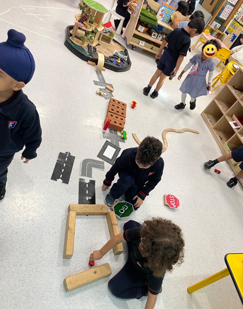 Sreeemjay's tweet photo. The learning impact can be seen in many ways after the lesson! Solving a problem - “how to go across the pond park. It was fascinating to children’s imagination and to see their end result. For eg with a tape across the floor to depict this @HPLedu @GEMSFounders https://t.co/lrZwAE8MlM