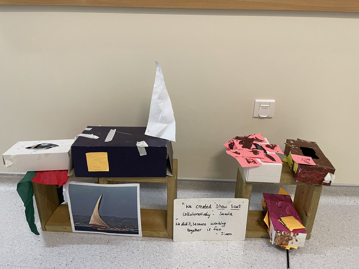Sreeemjay's tweet photo. The learning impact can be seen in many ways after the lesson! Solving a problem - “how to go across the pond park. It was fascinating to children’s imagination and to see their end result. For eg with a tape across the floor to depict this @HPLedu @GEMSFounders https://t.co/lrZwAE8MlM