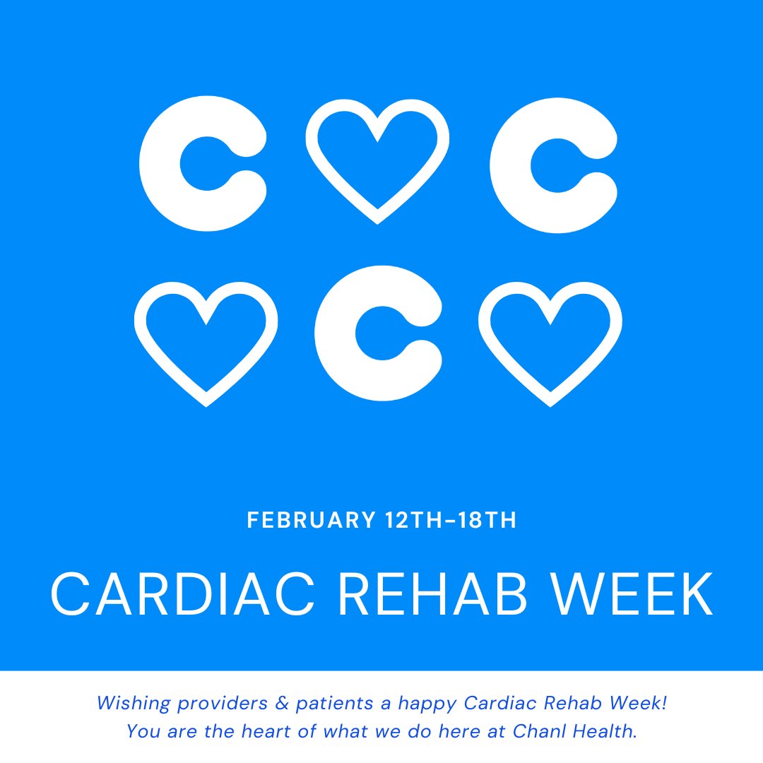 Celebrating #CardiacRehabWeek & recognizing the important work of our cardiac rehab partners! Grateful to support their mission of improving heart health & delivering quality care to patients with cardiovascular disease. #HeartHealth #PartnersInCare 💓💪