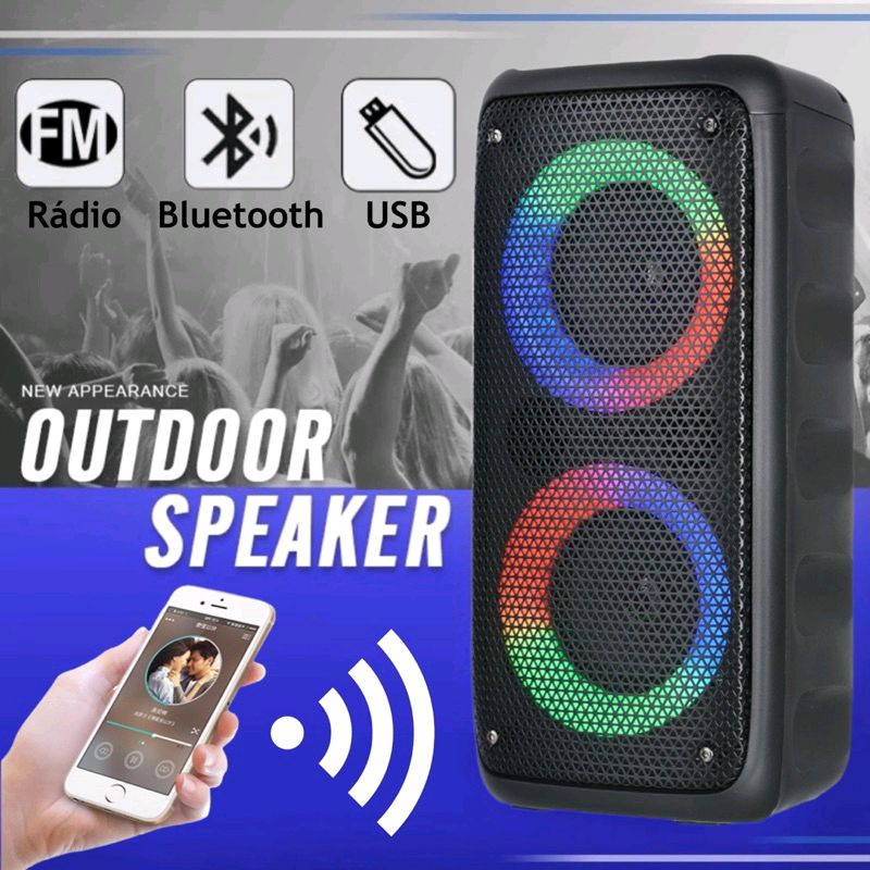 Wallacesilvac1's tweet photo. Dê uma olhada em Caixa de som Bluetooth Potente Multimídia com LED RGB Subwoofer TWS Estéreo sem fio por R$169,99. Compre na Shopee agora! https://t.co/hRKf2uoXxf https://t.co/xamJdUGoJR
