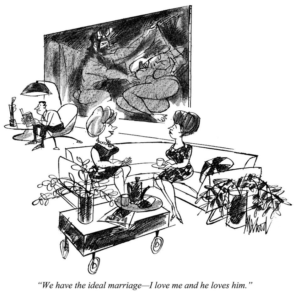 PunchCartoons's tweet photo. “We have the ideal marriage — I love me and he loves him”
Order your prints: https://t.co/7uwMZqqq1E
#punchmagazine #punchcartoons #illustration #drawing #art #cartoonart #publishing #britishhumour #1960s #fleetstreet #KennethMahood #marriage #relationshipgoals #interiordesign https://t.co/MX9XOA3swm