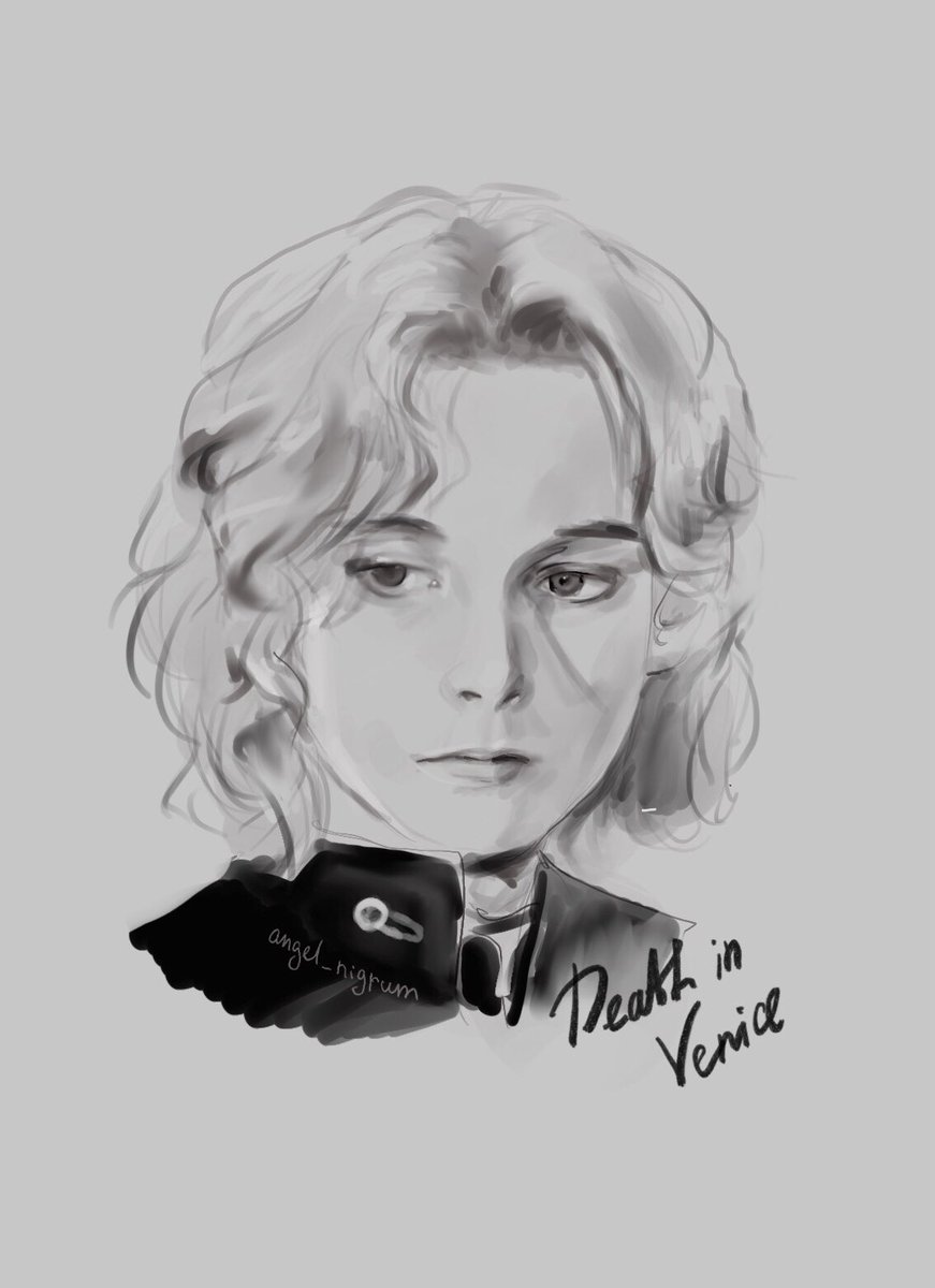 Tadzio from #deathinvenice

can take 1-2 commissions like this for 20 usd (payment through telegram, contact me there @ alice_shine) 
#procreate #sketch #portrait