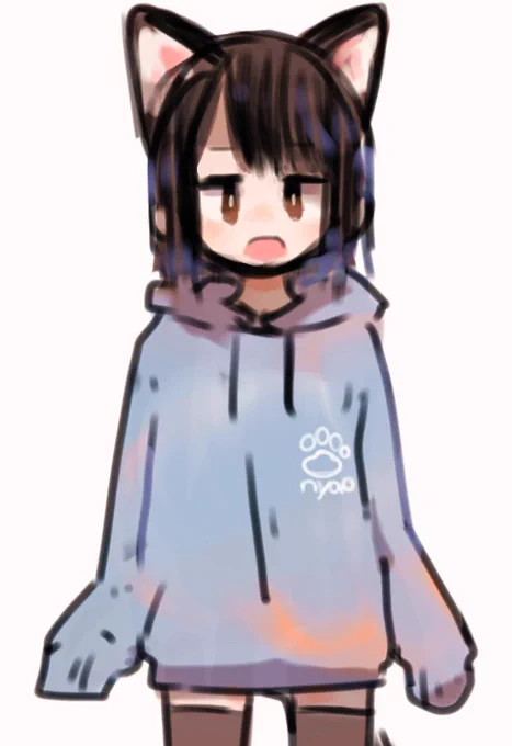 目の位置低い方と可愛い 