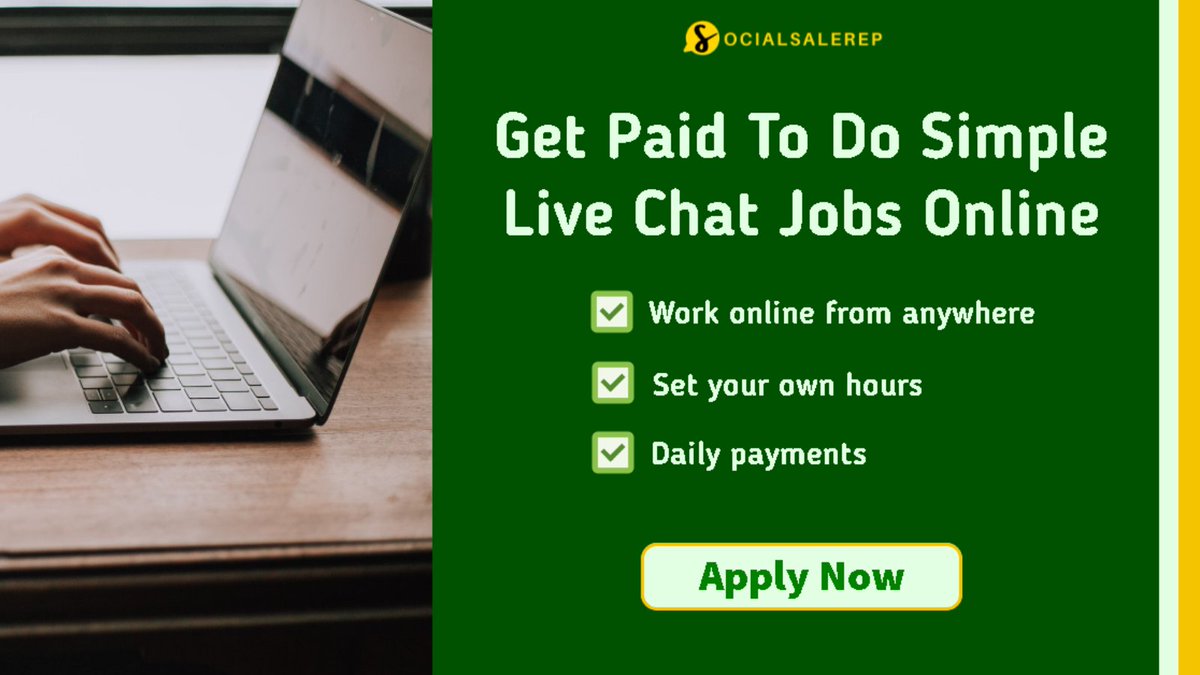 Do you want a fun new job? Apply now for a live chat customer support assistant position at a leading e-commerce company! Click here for more details.
sites.google.com/view/newlivech…
#onlinejob #livechatjob #jobs #makemoneyonline #sidehustle