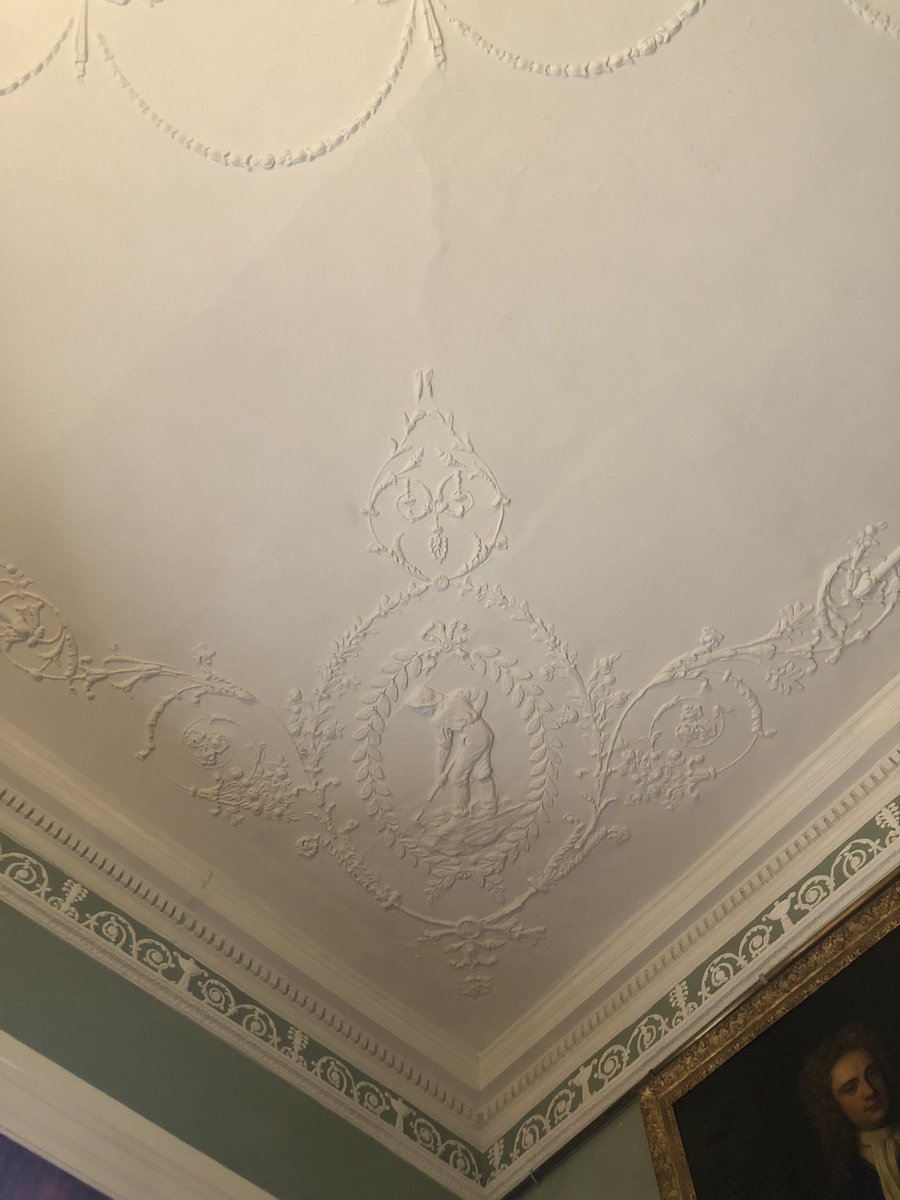 LiJiang02's tweet photo. Went to visit Killerton House this morning and found this special ceiling - it includes four agricultural seasons! https://t.co/btG76WTTH9