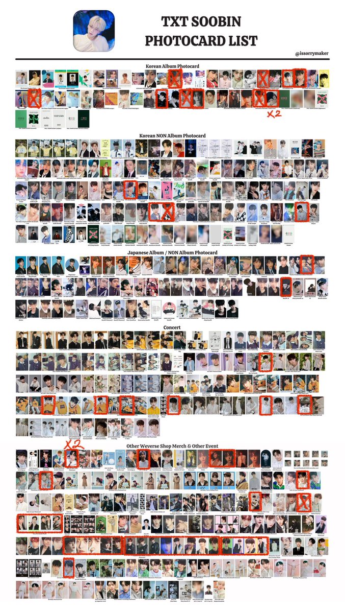 mdluh_'s tweet photo. 투바투 포카 양도, 교환 합니다~ 

빨간색 - 양도 또는 교환
파란색 - 보유 중

일괄 0.5 이상 양도합니다 그 이하는 인증 따로 안 해요 일괄 5.0 구매 시 에눌해드려요~ 파란색, 연두색, 미니 포카, 남찍사, 이번 앨포 제외 연준, 태현으로 교환 받습니다 :)

투바투 포카 교환 양도 sell txt poca https://t.co/C5pzhLxoXv
