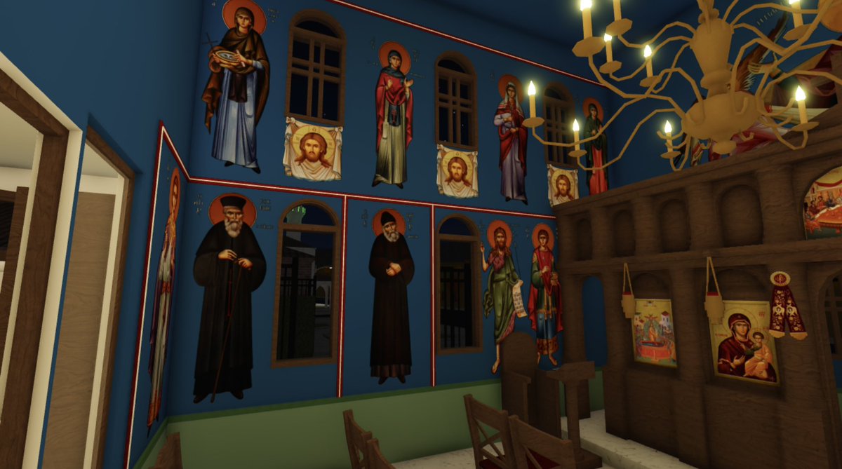 GOARCHBLOXBURG's tweet photo. Holy Cathedral of Panagia Soumela

Here is the complete Iconography inside our main Cathedral, what do you guys think? https://t.co/uuNcNiTQtB