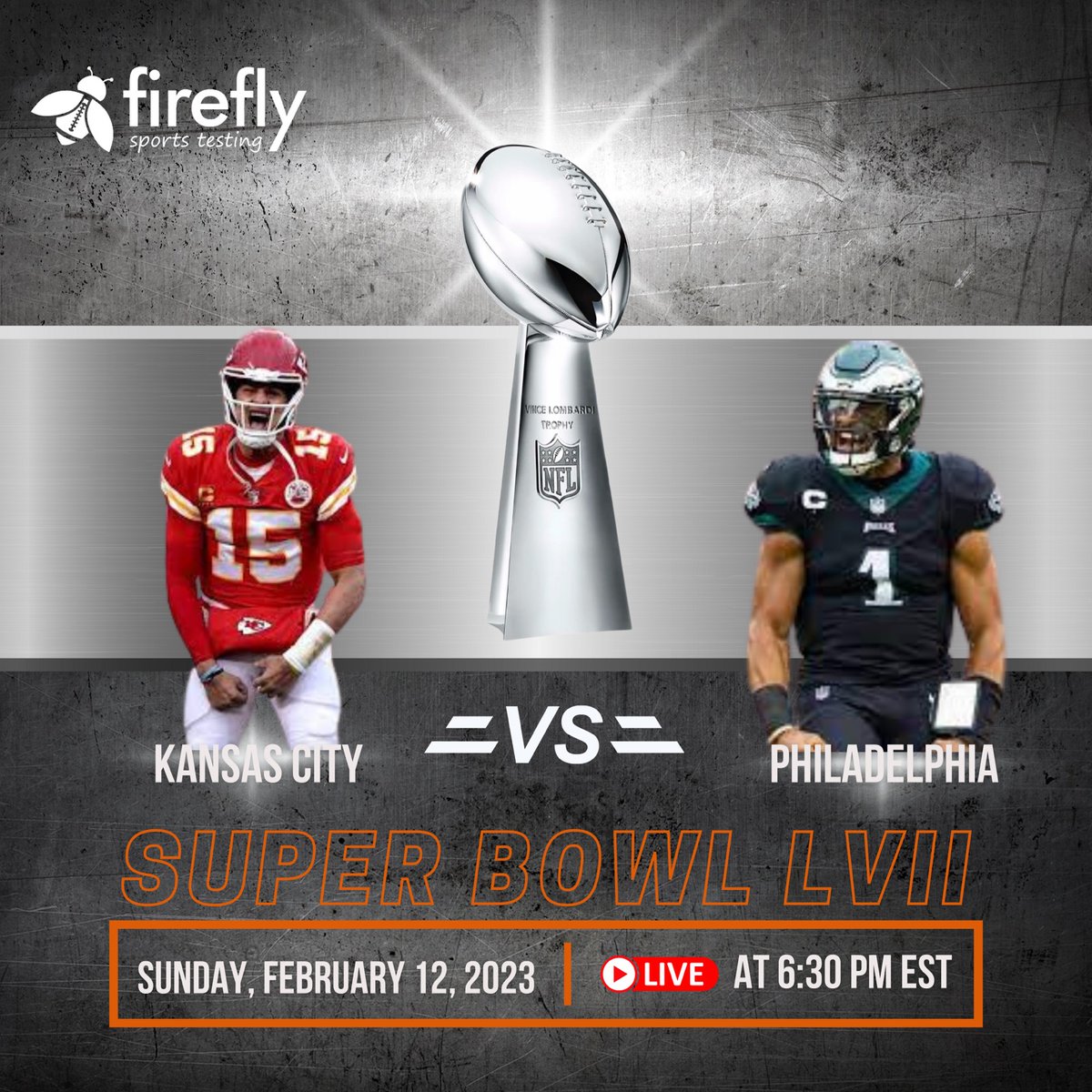 It's Super Bowl Sunday! Who are you rooting for? #SuperBowl #SuperBowl2023 #SuperBowlLVII #FireFlySportsTesting #Philadelphia #KansasCity