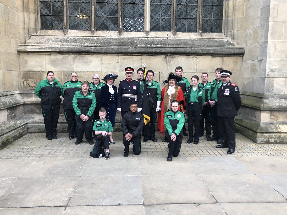 Just attended the High Sheriff and Lord Lieutenant’s Youth Organisation service @HullMinster with @stjohnambulance cadets. @erhighsheriff @ERLieutenancy @HullLordMayor