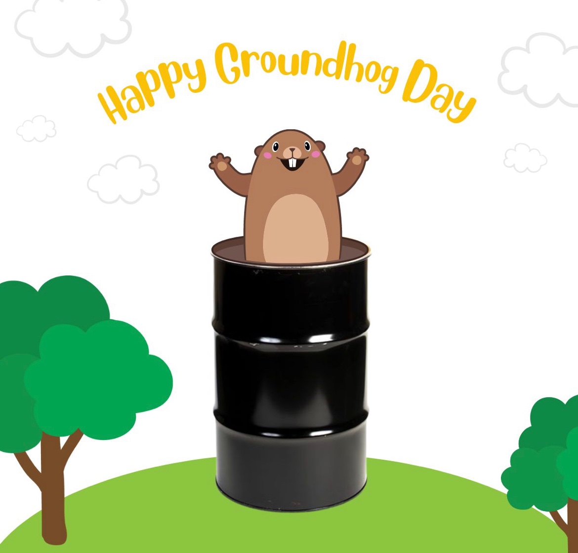 marksbarrelcomp's tweet image. One of humanity’s great creations that even a groundhog can love. #steeldrums #barrels