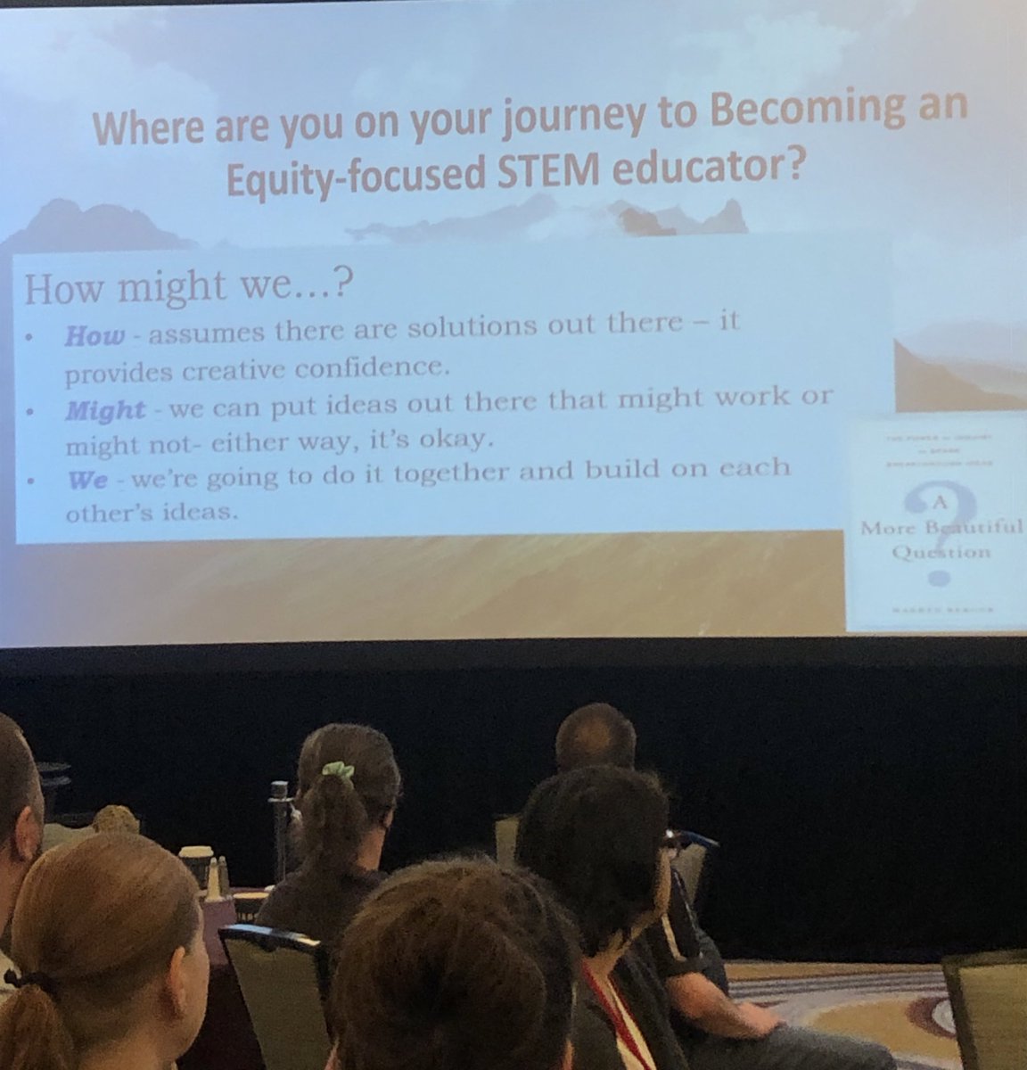 KarenCampe's tweet photo. Today at #T3IC we hear from @jstaley06 on becoming an equity-focused #STEM educator:
-provide access to STEM education
-acknowledge that Equality ≠ Equity
-develop STEM mindsets 
-increase awareness: who are our students? 
#T3Learns https://t.co/wqJRJQVw7U