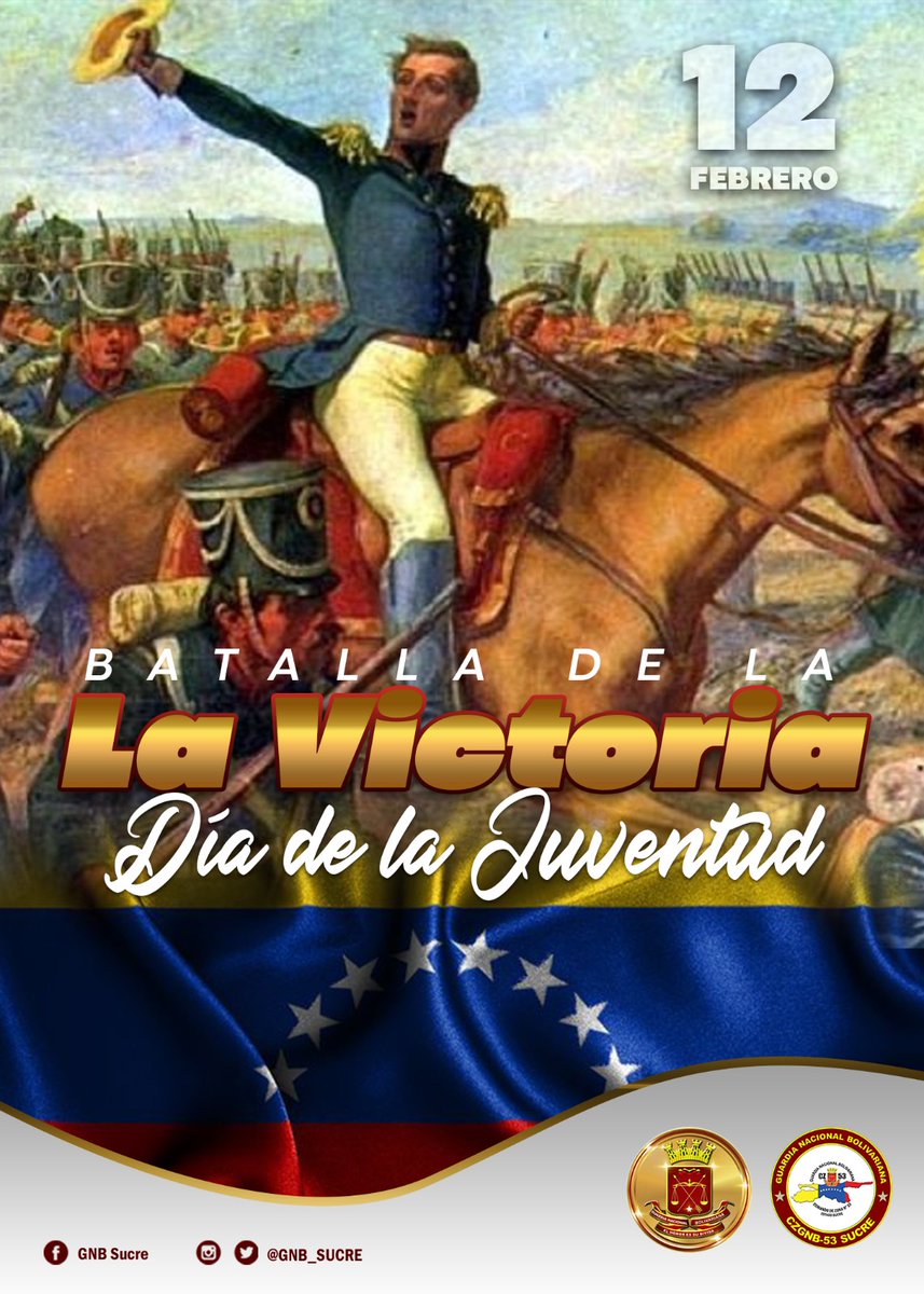 #DíaDeLaJuventudPatriota
#12Feb| 🇻🇪 ⚾ ¡ETIQUETA DEL DÍA!  ▶️#DíaDeLaJuventudPatriota 
Día de la Juventud - 209 años de la Batalla de La Victoria.

<a href="/jonaikertuy/">jonaiker</a> <a href="/moira034/">Moira</a> <a href="/kvarandica/">Katerin Varandica</a> <a href="/wilmeru16/">wilmer</a> @nayalvarado15 <a href="/kleynuevo/">kleyleonel</a> @estebanelnvo
