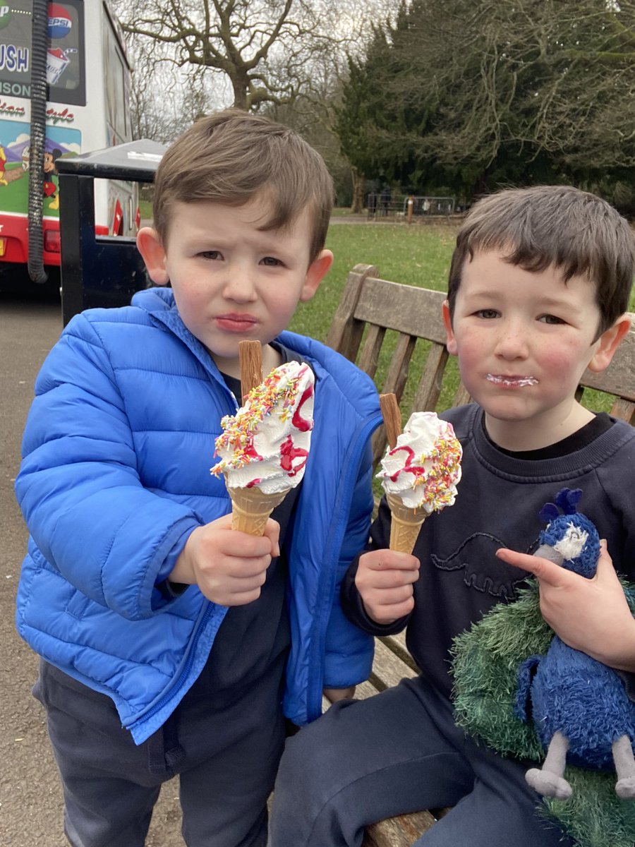 MissLeadbetter1's tweet photo. Ice creams at Croxteth Park yesterday, featuring the Learning Power teddy for Luka this week @stjohnfisherkv https://t.co/YnAgrsb6tg