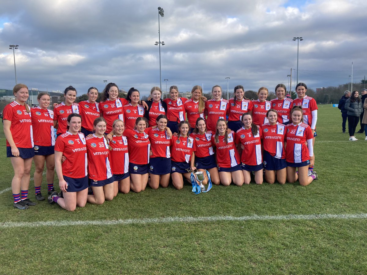 CastlehavenGAA's tweet photo. Congratulations to the MTU Cork team on winning the Purcell Cup. 
Well done to Ellen Maguire and Orlaith Cahalane.  The girls with their supporters. https://t.co/jqa7yBsHxG
