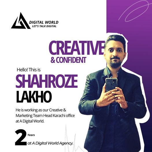 AdigitalWorldA1's tweet photo. “Congratulations shahroze lakho on your second work anniversary with us! You are a significant part of our team, and we couldn’t imagine our workplace without you.
#workanniversary #anniversary #years #work #congratulations #ThankYou #werecognize #employeeappreciation #team https://t.co/47JCpa3i22
