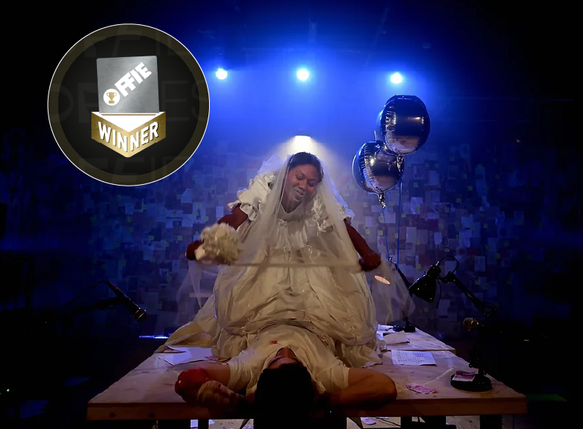 OffWestEndCom's tweet photo. Costume Design is presented by @nardella_justin. And the winner is… Reuben Speed @reubenspeed, “Doctor Faustus” from @LazarusTheatre at @swkplay #Offies2023 https://t.co/QhZoUoWvkJ