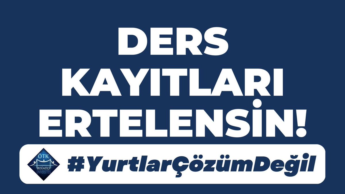 Depremde kaybettiğimiz yurttaşlarımızın acısı hala bu kadar tazeyken depremzede öğrencilerin ders kayıtlarını düşünmesi beklenemez. Ders kayıtları ertelensin! #YurtlarÇözümDeğil