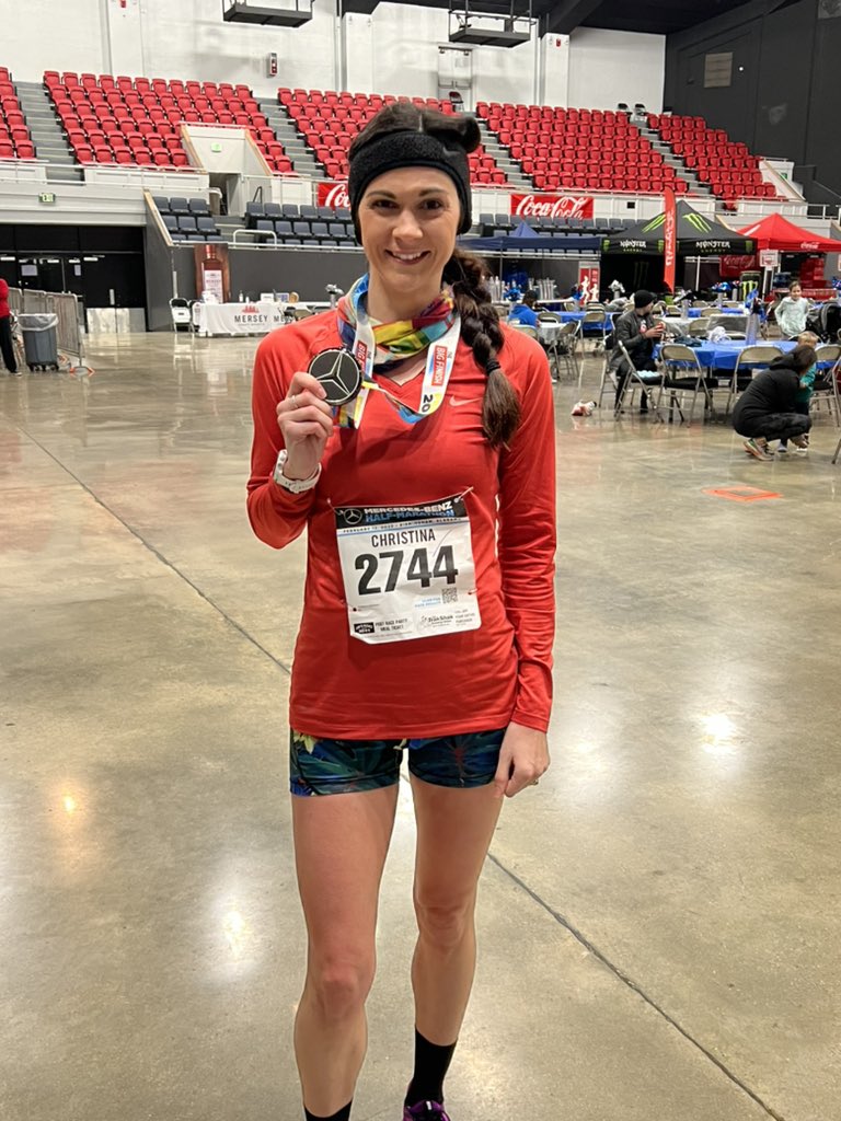 My first half marathon as a MOM ❤️

Trying to get back in shape after having a baby is HARD!  7 months postpartum and I’m still amazed at what my body can do. 

13.1 miles | 1:31:04 | 6:58 pace 

Thank you <a href="/Run_Mercedes/">Mercedes-Benz Marathon Weekend</a> for all the memories 💙😘 <a href="/trakshaklady/">Valerie McLean Cuddy</a>