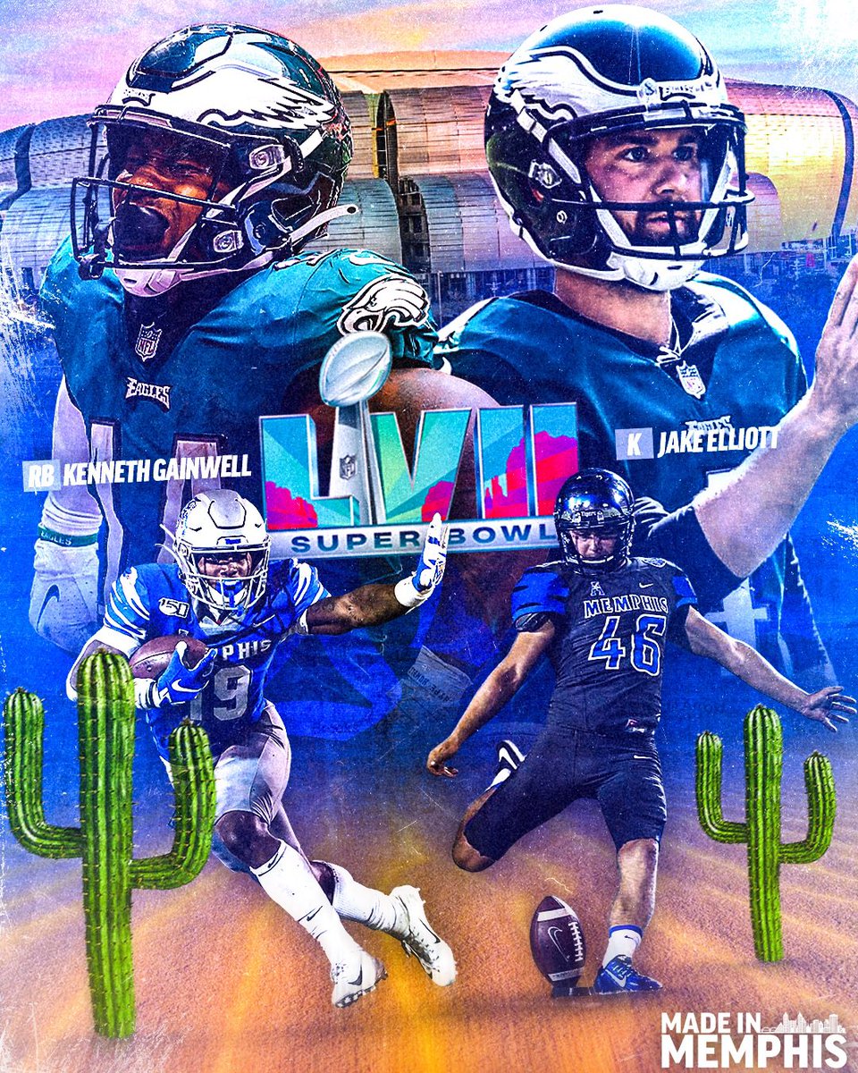 𝙎𝙐𝙋𝙀𝙍 𝘽𝙊𝙒𝙇 𝙎𝙐𝙉𝘿𝘼𝙔 🏆

Good luck to our guys <a href="/KENNETHGAINWEL/">Kenneth Gainwell 14</a> &amp; <a href="/jake_elliott22/">Jake Elliott</a>!

#ALLIN | #MadeInMemphis
