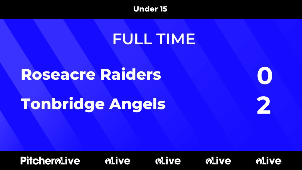 RaidersRoseacre's tweet photo. FULL TIME: Roseacre Raiders 0 - 2 Tonbridge Angels
#ROSTON #Pitchero
https://t.co/eXri52pGF1 https://t.co/D26I3pX4IB