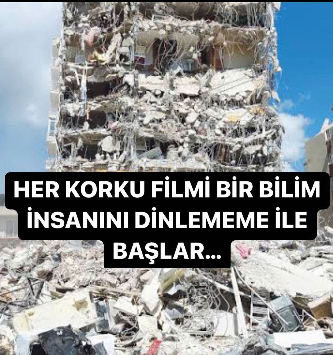 Bugün bu paylaşımı birkaç kişide gördüm.  Ne diyeyim çok doğru... 
#deprem