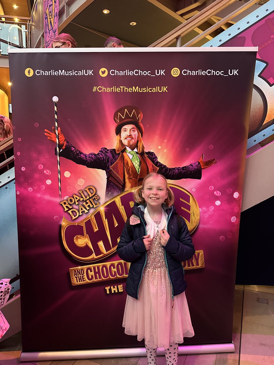 DigitalRiley's tweet photo. @CharlieChoc_UK we loved the performance today. Thank you @MKTheatre for making Lottie’s first theatre trip so special.  The VIP experience was fab. https://t.co/WteCFabqRz