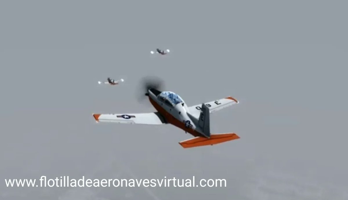 FLOANVirtual's tweet photo. #PrimaryFlightTraining ⚔️ Vuelo de nuestra @FLOANVirtual con el ✈️ #T6B #TexanII del #VT3 #RedKnights de @USNAVY ⚓🇺🇸 en @IVAOUSA #NASWhitingFieldNorth (#KNSE #Florida 🇺🇸) - Solicita tu acceso a nuestro #CursodePilotoAeronaval ✈️🚁⚓🇪🇸 https://t.co/TlIF3wIXN5