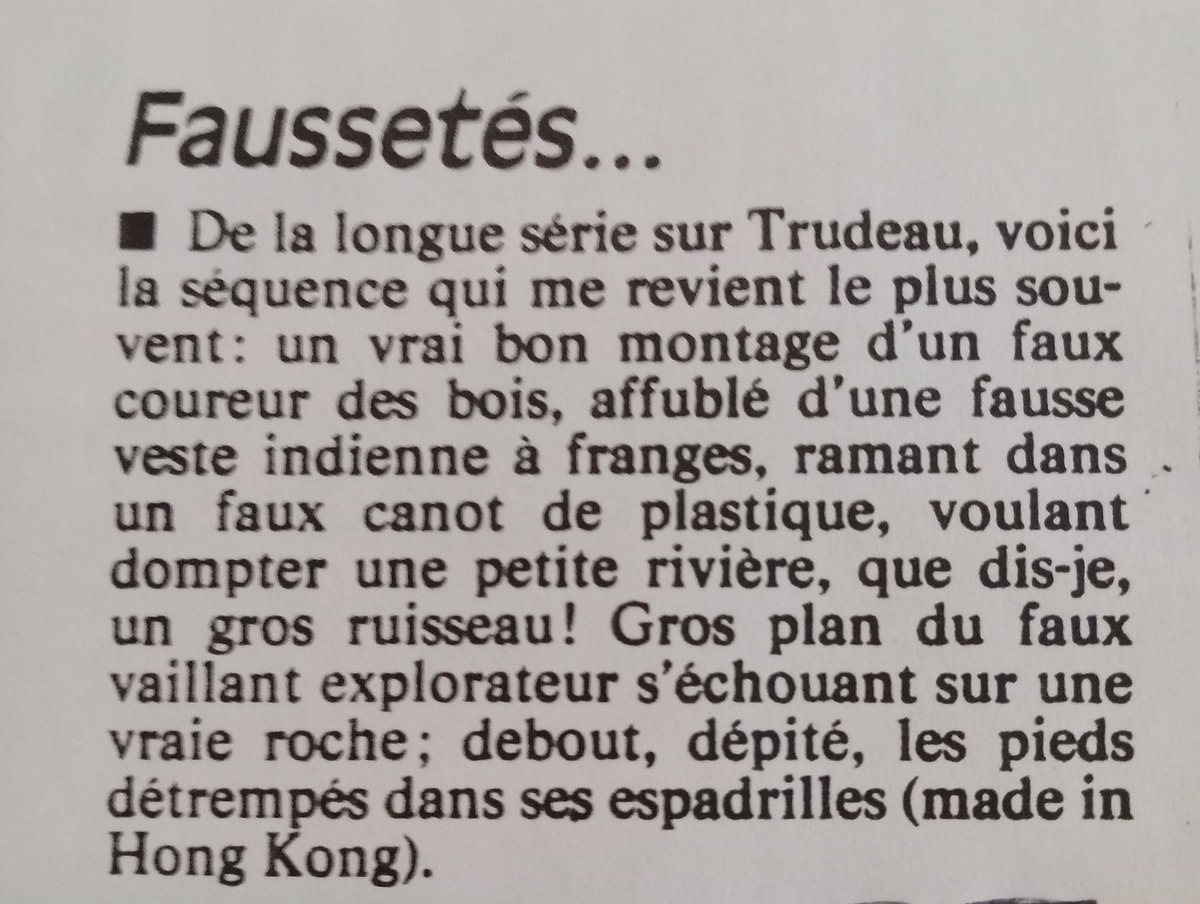 xylonnani's tweet photo. @DeniseBombardi3 a toujours été subjuguée par la poule mouillée qui porte le nom de PET.
Elle compare ces deux Canadians colonisés.
"Legault préfère lire des romans que de descendre des rivières aux eaux agitées !🤣🤣🤣.
Voici ce que j'ai écrit sur la série de Trudeau! https://t.co/I4lveSXB1G
