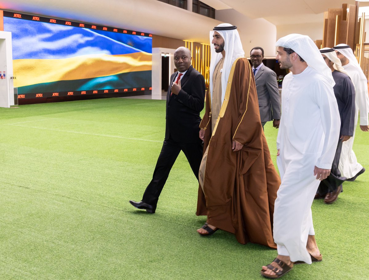 PrimatureRwanda's tweet photo. Prime Minister Dr. Ngirente has arrived in Dubai, to attend the 9th edition of the World Governement Summit. #WGS23 https://t.co/QeJs05MYdw