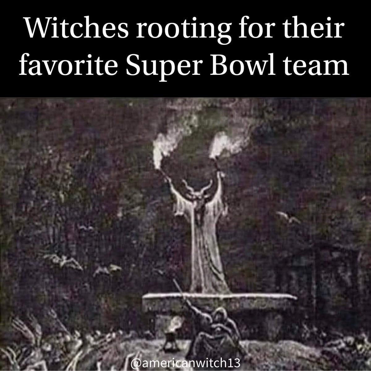 AmericanWitch13's tweet photo. I don't really watch sports but if I did this would be me 😁
I will, however, be tuning into the Halftime show for my birthday twin's performance! 🙌✨
#superbowl #halftimeshow #rihanna #witchesbelike https://t.co/Nq0CkyDwkQ