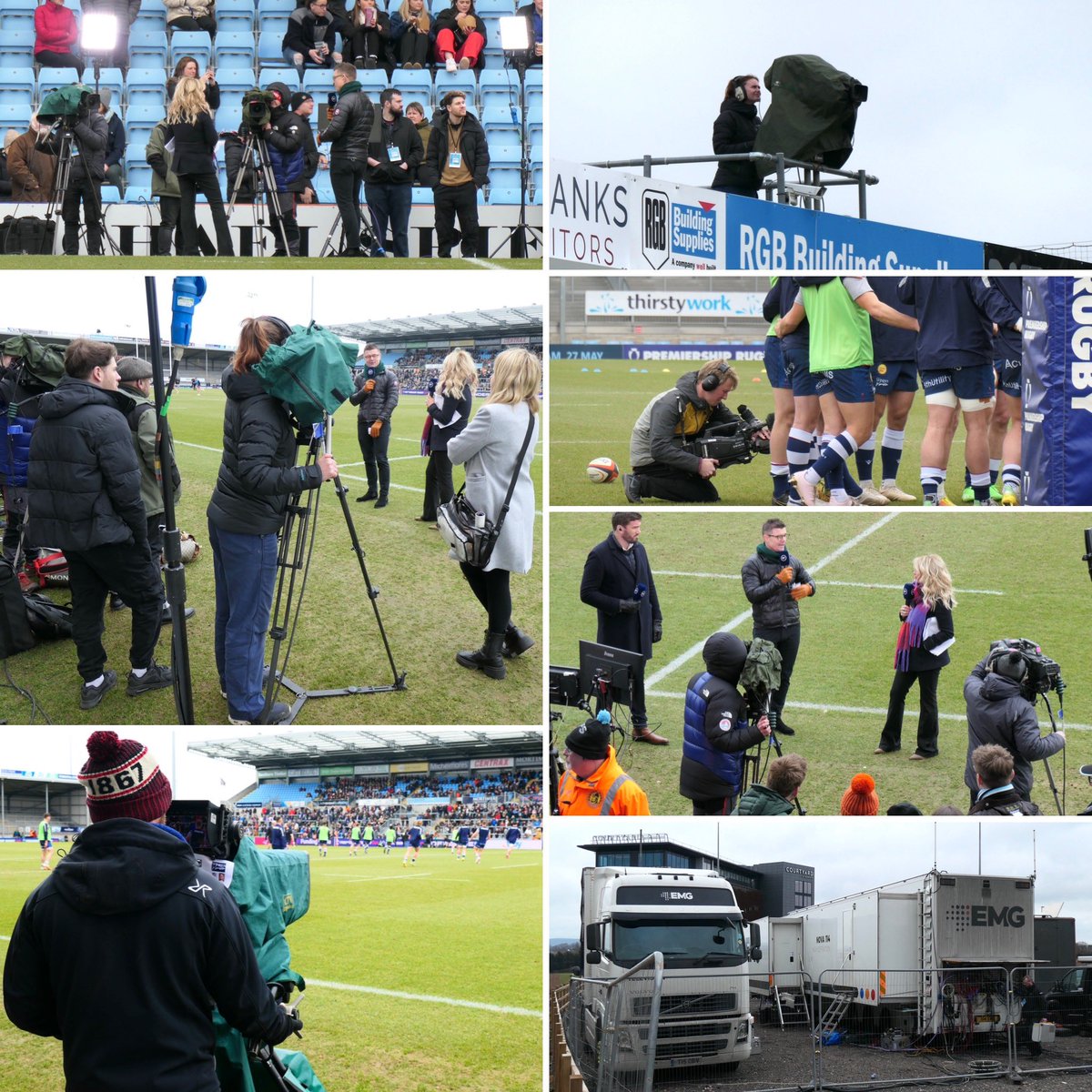 stevechalles's tweet photo. Exeter Chiefs v Sale Sharks in the Premiership Rugby Cup semi-final at Sandy Park - covered by @EMGLiveUK Nova 114 OB Unit for BT Sport
Exeter convincing 46-3 winners
#outsidebroadcast #EMG #EMGLiveUK @BroadcastRF #BroadcastRF #EMGConnectivity #ExeterChiefs #SaleSharks @JPFTVS https://t.co/Og7vE9Md8C