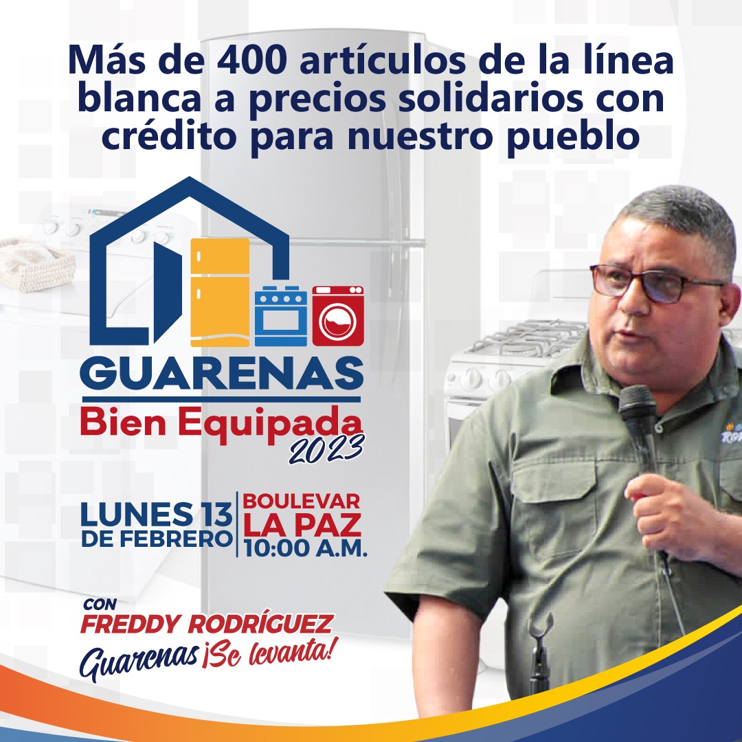 #Guarenasbienequipada 📍 || Este lunes volvemos de nuevo con bajos costos y créditos para nuestro pueblo! 

#GuarenasSeLevanta