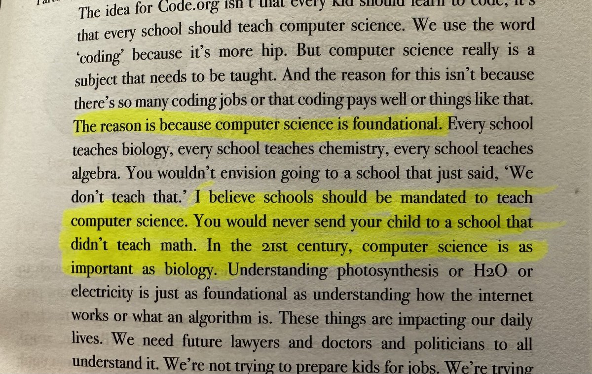 #DEVLeader has opened my eyes to the importance of computer science. Such powerful words from the founder of @codeorg. I LOVE using apps like @codesparkapp in my classroom. Teaching computer science isn’t just about coding, it’s about computational thinking as well! #LIUEdTech