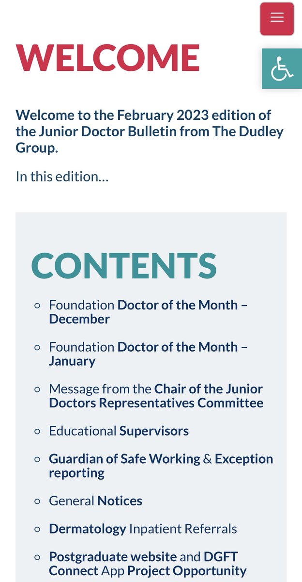 McgeeRguc's tweet photo. The February edition of the @DudleyGroupNHS junior doctor digital newsletter is now live.
The link to access the newsletter is in your inbox NOW!
#juniorDoctors #medEd #medTwitter #juniorDrs #medicalEducation #postgraduateEducation #medicalTeaching #nhs #postgraduateTraining https://t.co/TZq3zfS2oG