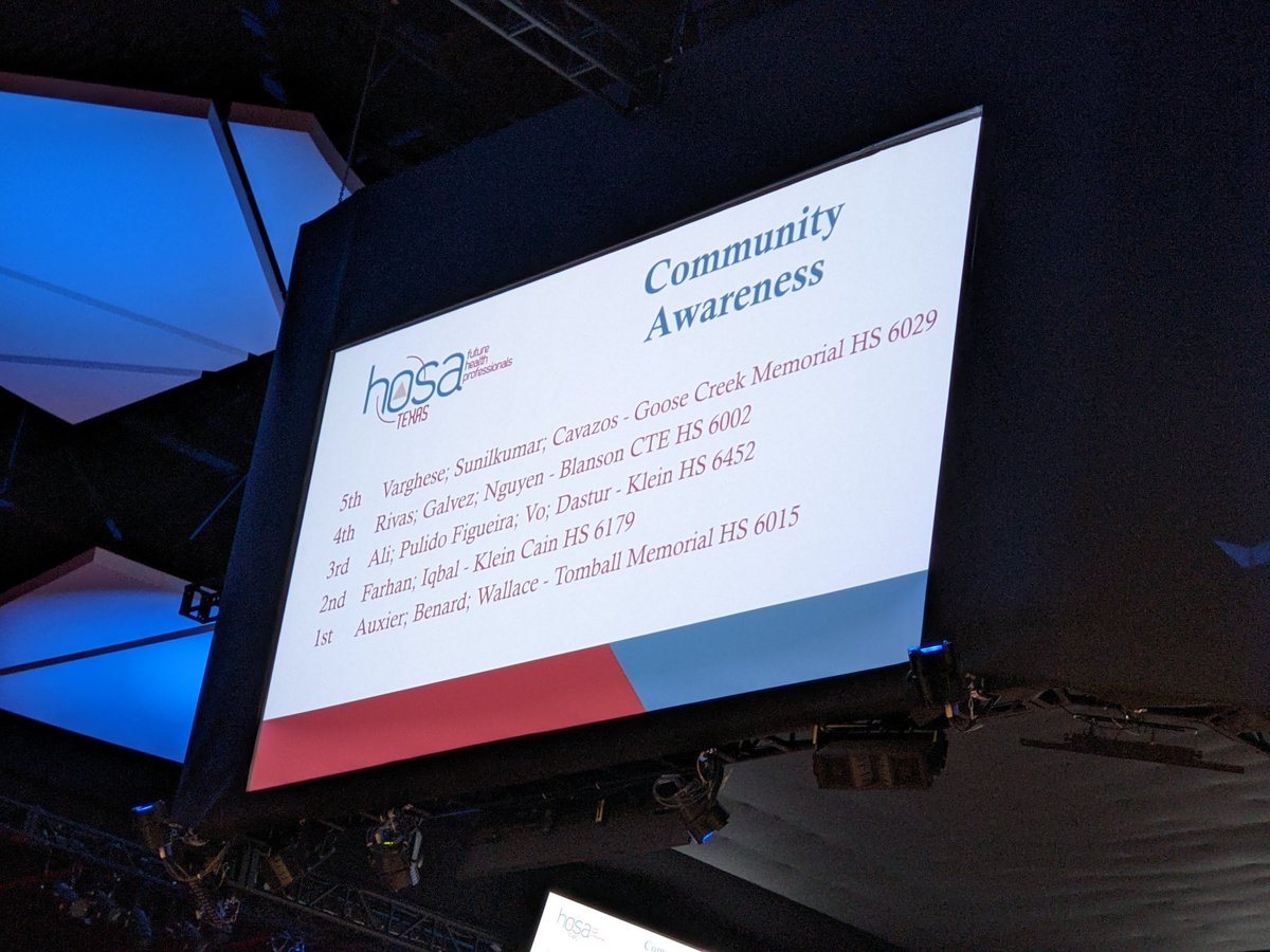 Klein Cain HOSA tweet media