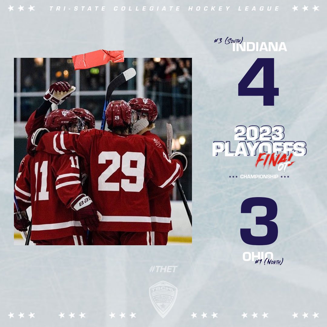 TSCHockeyLeague's tweet photo. The Hoosiers are BACK-TO-BACK #TSCHL CHAMPIONS!

📸: @levyethan_ 

#TheT | #ACHAM2 https://t.co/tDWF8nSSYv